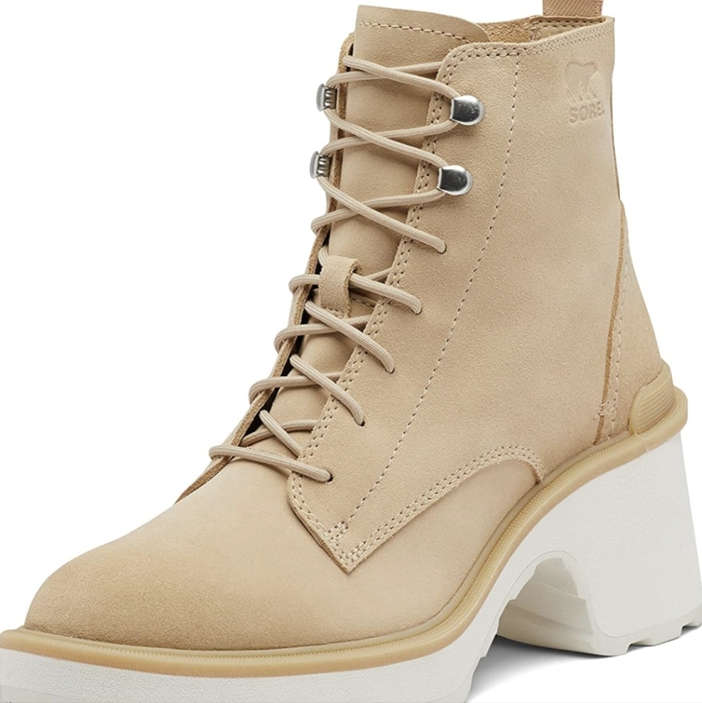SOREL HI-LINE Heel Lace Waterproof Boots Women's Shoes Size 7.5